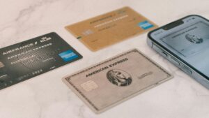 credit cards in wallet representing credit usage