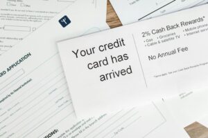 credit card interest charges concept