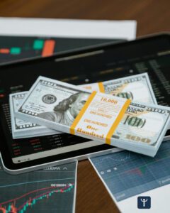 investment app on smartphone