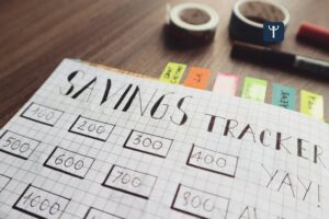 savings goal tracker chart